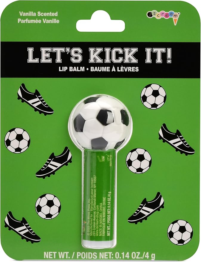 iscream SPORT-TASTIC SOCCER BALL SHAPED VANILLA SCENTED LIP BALM - Image 3